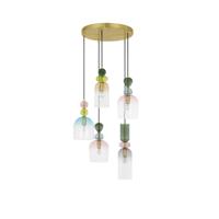 Lyora Gekleurde hanglampMurano 5-lichts - 9009238