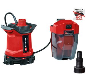 Einhell GE-DP 18/25 LL Li Solo - Accu Vuilwaterpomp | 18V | 7000 L/h | Zonder accu&apos;s en lader - 4181590 4181590