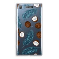 Kokosnoot roze: Sony Xperia XZ1 Transparant Hoesje