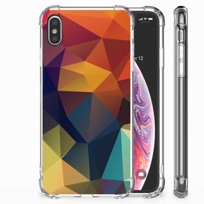 Apple iPhone Xs Max Shockproof Case Polygon Color Apple iPhone Xs Max Shockproof Case Polygon Color