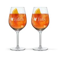 Aperol Spritzglas graveren - 2 stuks