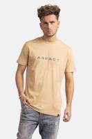 Aspact The One T-Shirt Heren Lichtbruin - Maat S - Kleur: Bruin | Soccerfanshop