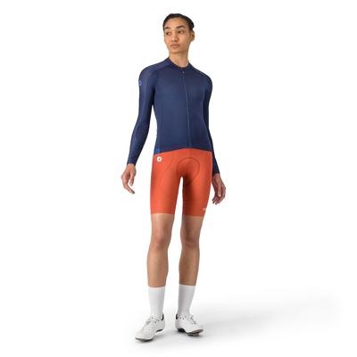 Castelli espresso 2 w long sleeve jersey belgian blue dames