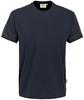 Hakro 290 T-shirt Contrast MIKRALINAR® - Navy Blue/Anthracite - 6XL