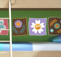 Sticker set bloemen kinderkamer