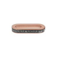 iXXXi Connect Schakel Zirconia Black Diamond | Rosé