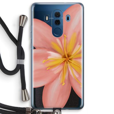 Pink Ellila Flower: Huawei Mate 10 Pro Transparant Hoesje met koord