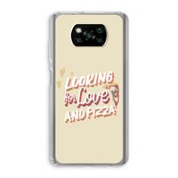 Pizza is the answer: Xiaomi Poco X3 NFC Transparant Hoesje