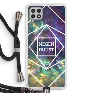 Negenduust ruimte: Samsung Galaxy A22 4G Transparant Hoesje met koord