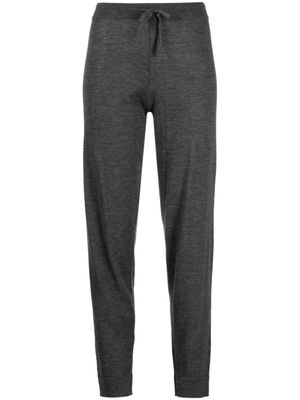 Cashmere In Love pantalon en maille fine à lien de resserrage - Gris