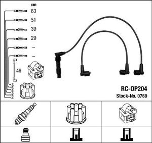 Bougiekabelset RCOP204