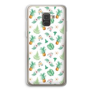 Ananas bladeren: Samsung Galaxy A8 (2018) Transparant Hoesje