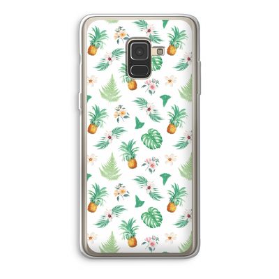 Ananas bladeren: Samsung Galaxy A8 (2018) Transparant Hoesje