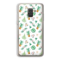 Ananas bladeren: Samsung Galaxy A8 (2018) Transparant Hoesje Ananas bladeren: Samsung Galaxy A8 (2018) Transparant Hoesje