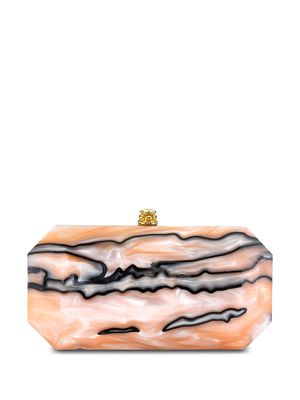Tyler Ellis petite pochette Perry à effet marbré - Orange