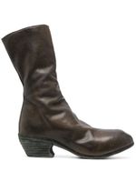 Guidi bottines en cuir 60 mm - Vert