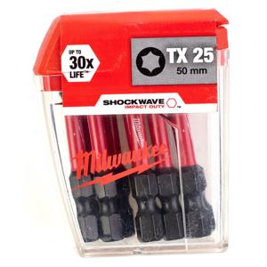Milwaukee SHOCKWAVE™ IMPACT DUTY schroefbits TX25 x 50 mm VE=10 - 4932430882