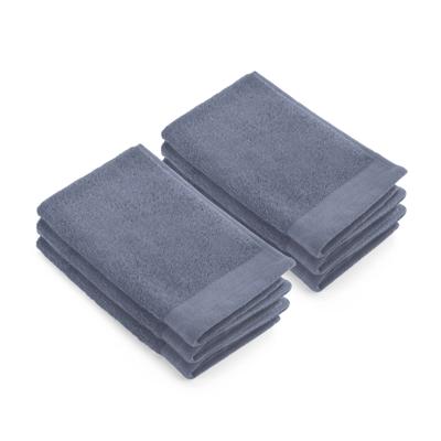 Set van 3 x 2 Walra gastendoeken soft cotton indigo 30x50 cm