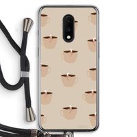 Morning coffee: OnePlus 7 Transparant Hoesje met koord