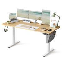 Elektrisch in Hoogte Verstelbaar Bureau - Stijlvol, Stil & Ergonomisch, Gouden Eik / 70T x 160B x (72-120)H cm