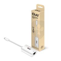 CLUB3D CAC-1519 tussenstuk voor kabels USB-C RJ-45 Wit - thumbnail