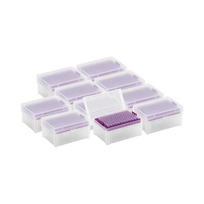 Pipettips - 200 µl - DNase/RNase-vrij - in pipettipdoosje - 10 x 96 st.