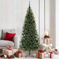 Kunstkerstboom met 300 LED met standaard Groen 180 cm PE en PVC