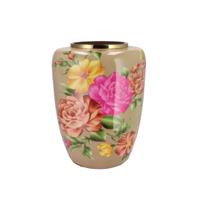 Vaas Flower Bouquet - taupe - metaal - D33 x H45 cm - bloemenvaas