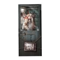 Horror deur scenesetter/deurposter - help me - Halloween thema versiering - 180 x 80 cm Horror deur scenesetter/deurposter - help me - Halloween thema versiering - 180 x 80 cm
