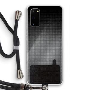 Musketon Halftone: Samsung Galaxy S20 Transparant Hoesje met koord