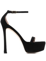 Stuart Weitzman sandales 160 mm à bout ouvert - Noir - thumbnail