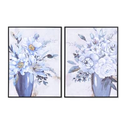 Schilderij DKD Home Decor 60 x 3,5 x 80 cm Vaas Traditioneel (2 Stuks)