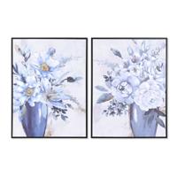 Schilderij DKD Home Decor 60 x 3,5 x 80 cm Vaas Traditioneel (2 Stuks)