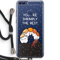 You're Shrimply The Best: Huawei P Smart (2018) Transparant Hoesje met koord