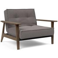 Innovation Splitback Fauteuil Grijs | Gerookt Eiken