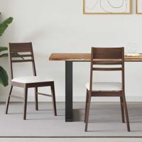 Eettafelstoelen 2 pcs Licht Bruin 43 x 54 x 89 cm