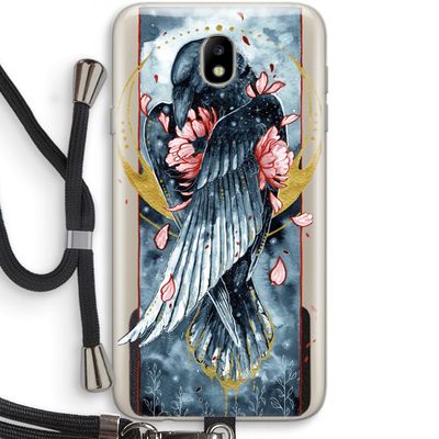 Golden Raven: Samsung Galaxy J7 (2017) Transparant Hoesje met koord