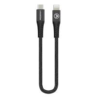 Mobilize Strong Nylon Cable USB-C to MFi Lightning 20cm. 60W Black