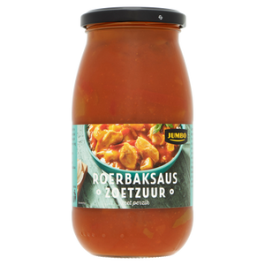 Jumbo Roerbaksaus Zoetzuur met Perzik 490g