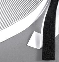 Klitteband klevend 25mm zwart lus 25m