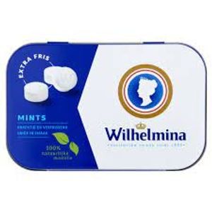 Wilhelmina Pepermunt Wilhelmini Pepermunt Mints Blikje 50 Gram