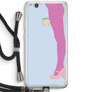 Pink panty: Huawei Ascend P10 Lite Transparant Hoesje met koord