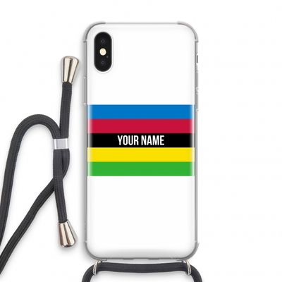 WK Wielrennen: iPhone XS Transparant Hoesje met koord