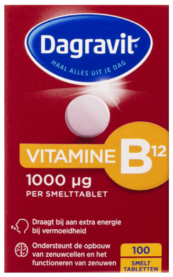 Dagravit Vitamine B12 1000 mcg Smelttabletten