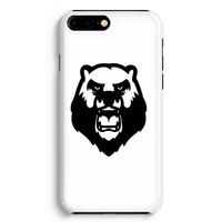 Angry Bear (white): Volledig Geprint iPhone 7 Plus Hoesje