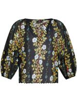 ETRO blouse en coton à fleurs - Noir - thumbnail