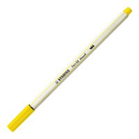 STABILO Pen 68 brush, premium brush viltstift, citroen geel, per stuk - thumbnail