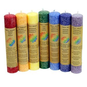 Geurkaarsen Chakra's (Set van 7 x 2)