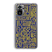 Majorelle Blue Print: Xiaomi Redmi Note 10S Transparant Hoesje