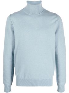 Maison Margiela pull en cachemire à col montant - Bleu